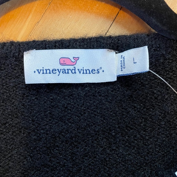VINEYARD VINES NWT Sweater Knit Lady Jacket Gold Logo Buttons Boxy Fit Preppy - Picture 6 of 12